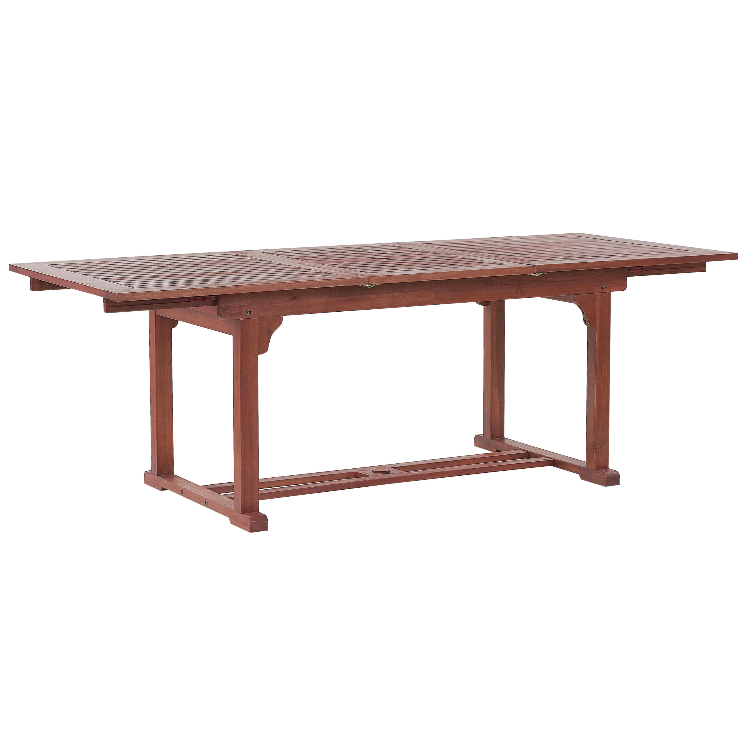 Utdragbart trädgårdsmatbord TOSCANA 160/220 cm 90 cm Akaciaträ Mörkbrun