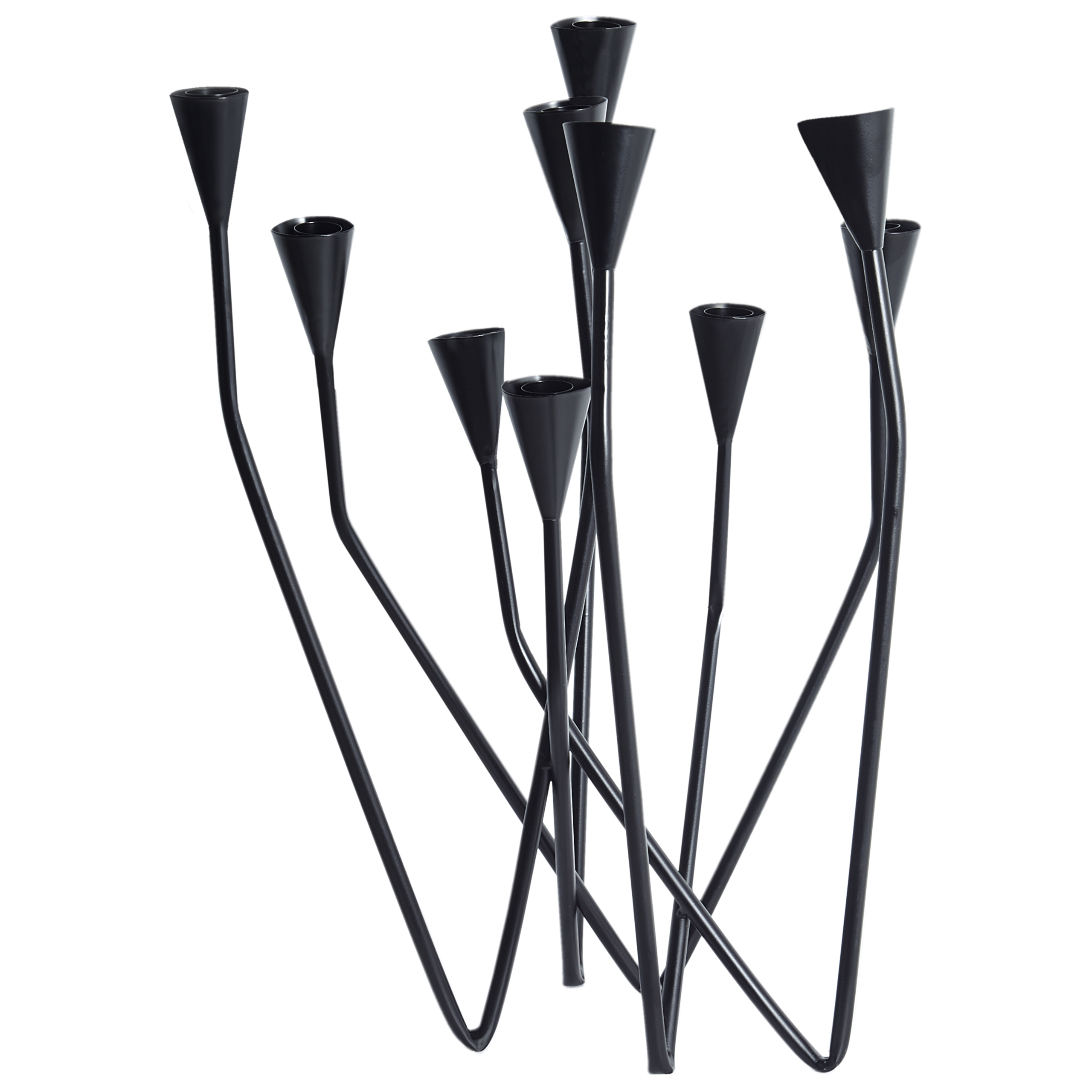 Ljusstake MATOSINHOS 54 cm Metall Svart