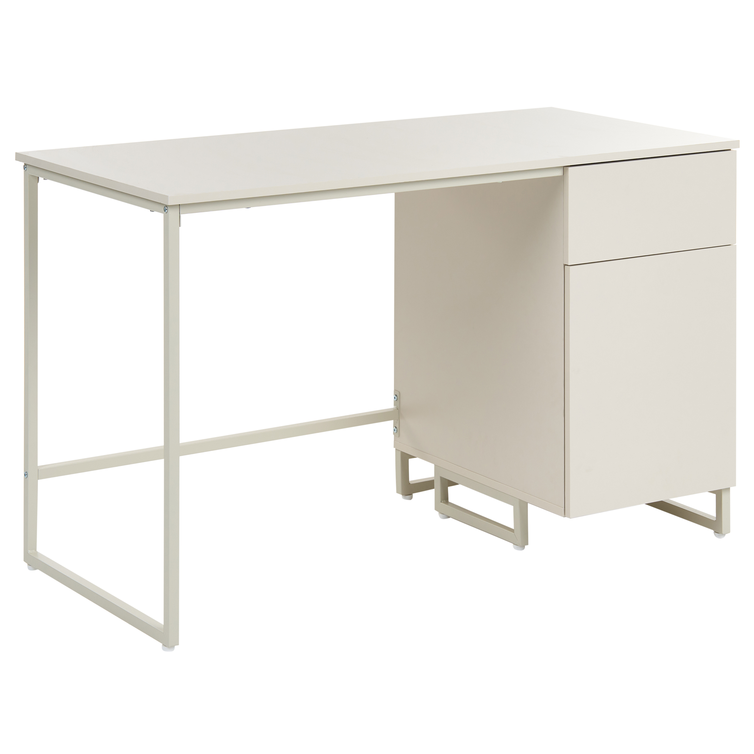 Skrivbord LEXTON 120 cm 60 cm med lådor Ljusbeige
