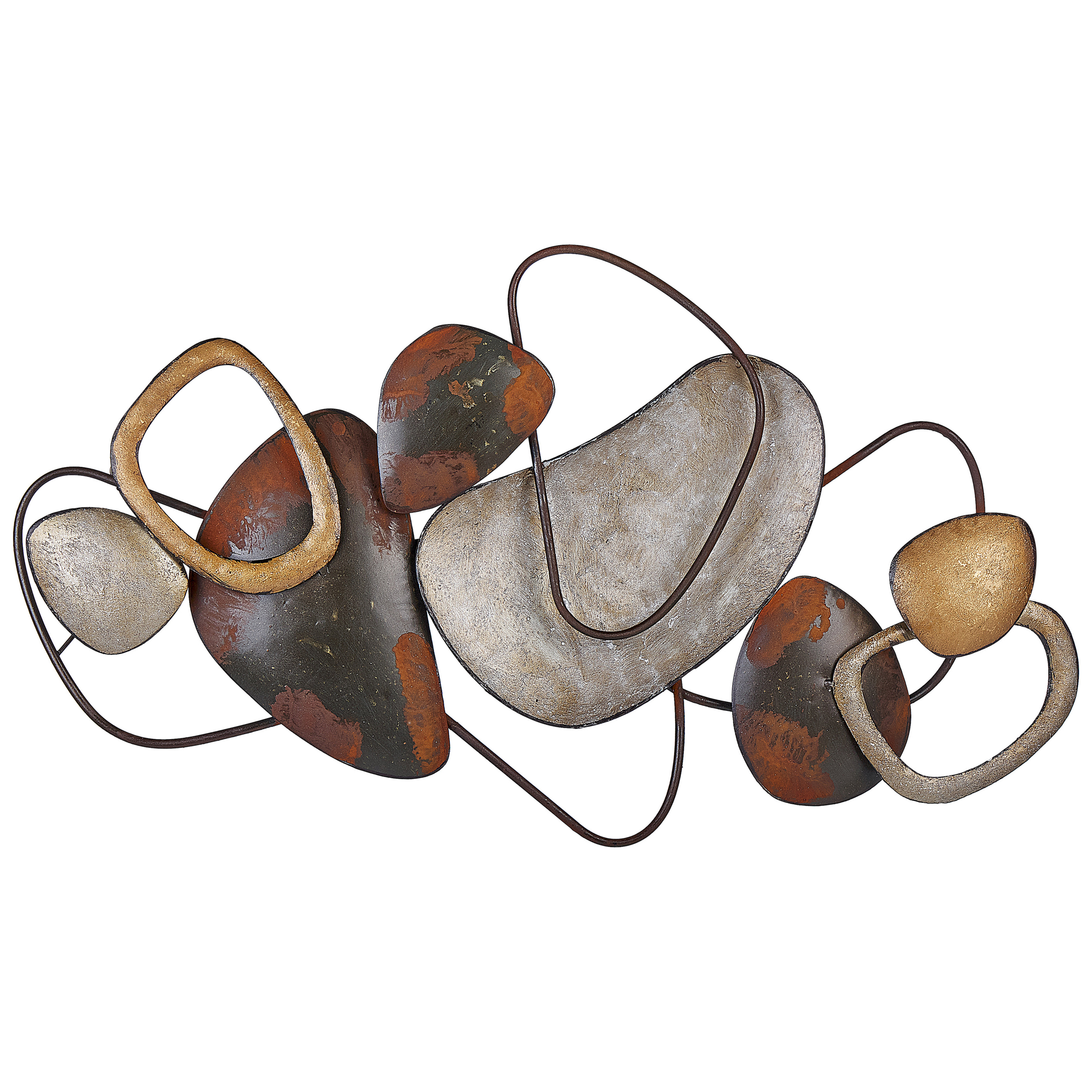 Väggdekoration COBALT 50 cm Metall Brun