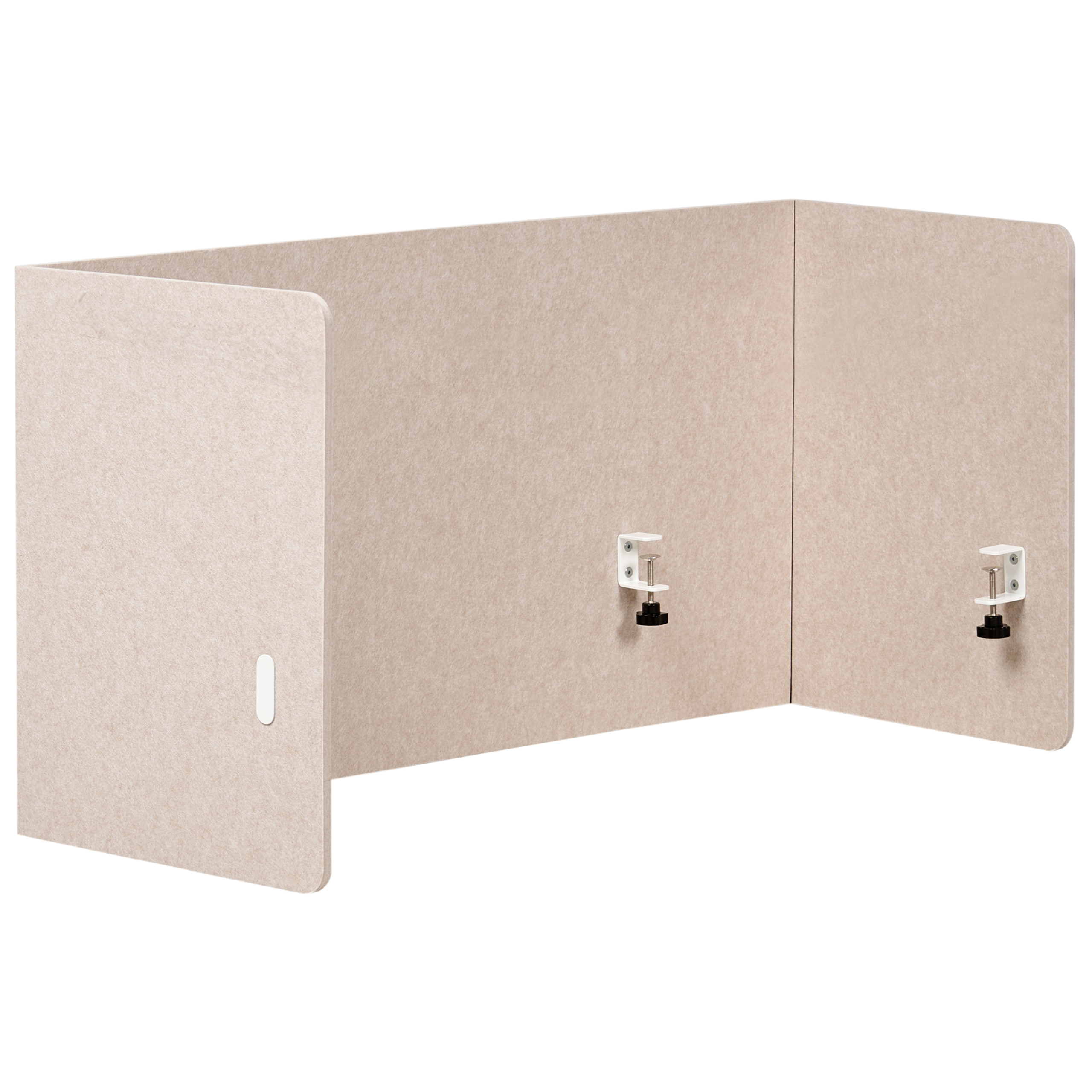 Skiljevägg för skrivbord SOLOA 210 x 61 cm Beige