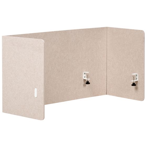Skiljevägg för skrivbord SOLOA 210 x 61 cm Beige