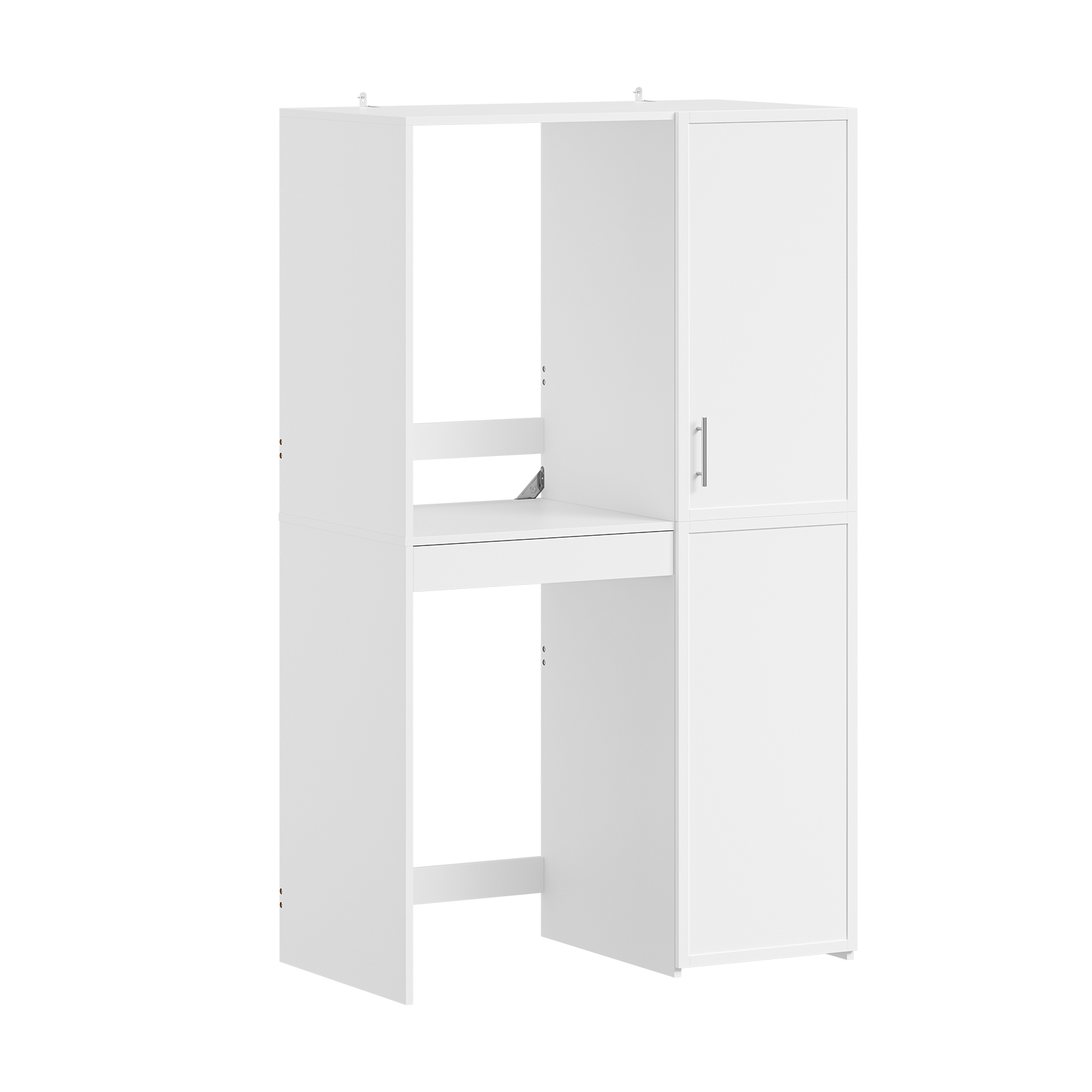 Skåp med tvättmaskinsutrymme vit 60.1x30.5x186 cm BZR231-W