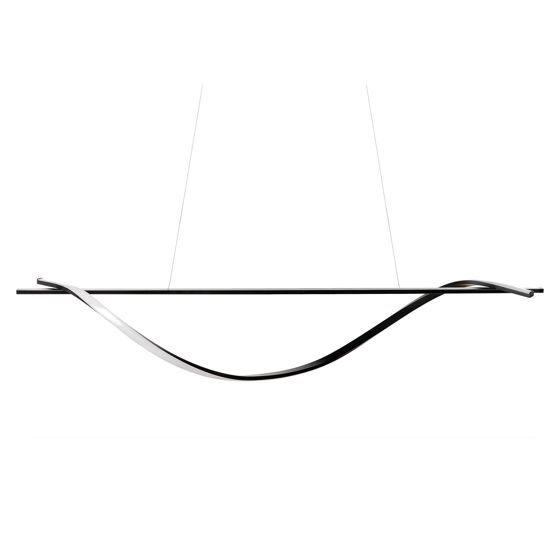 LED-pendellampa BODRI Metall Svart