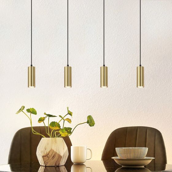 NETTLIFE pendellampa GU10 guldsvart, diameter 170 cm metall, 4 lampor - modern