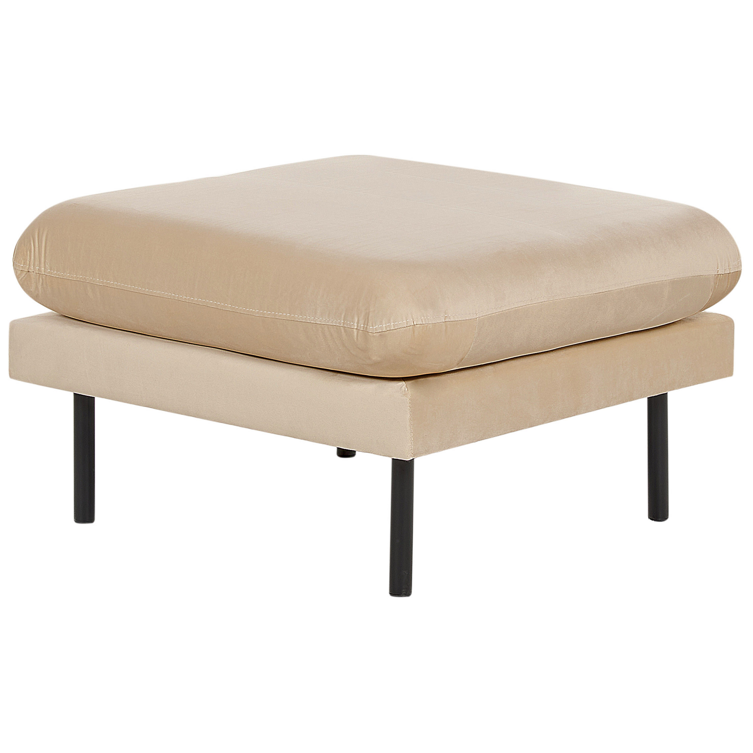Fotpall VINTERBRO Sammet Beige