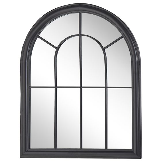 Väggspegel EMBRY 69 cm 89 cm Metall Svart