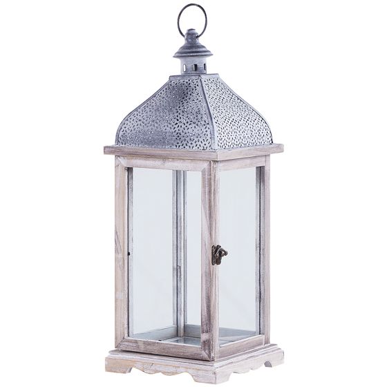 Lykta SAMAR 47 cm Furu Vit
