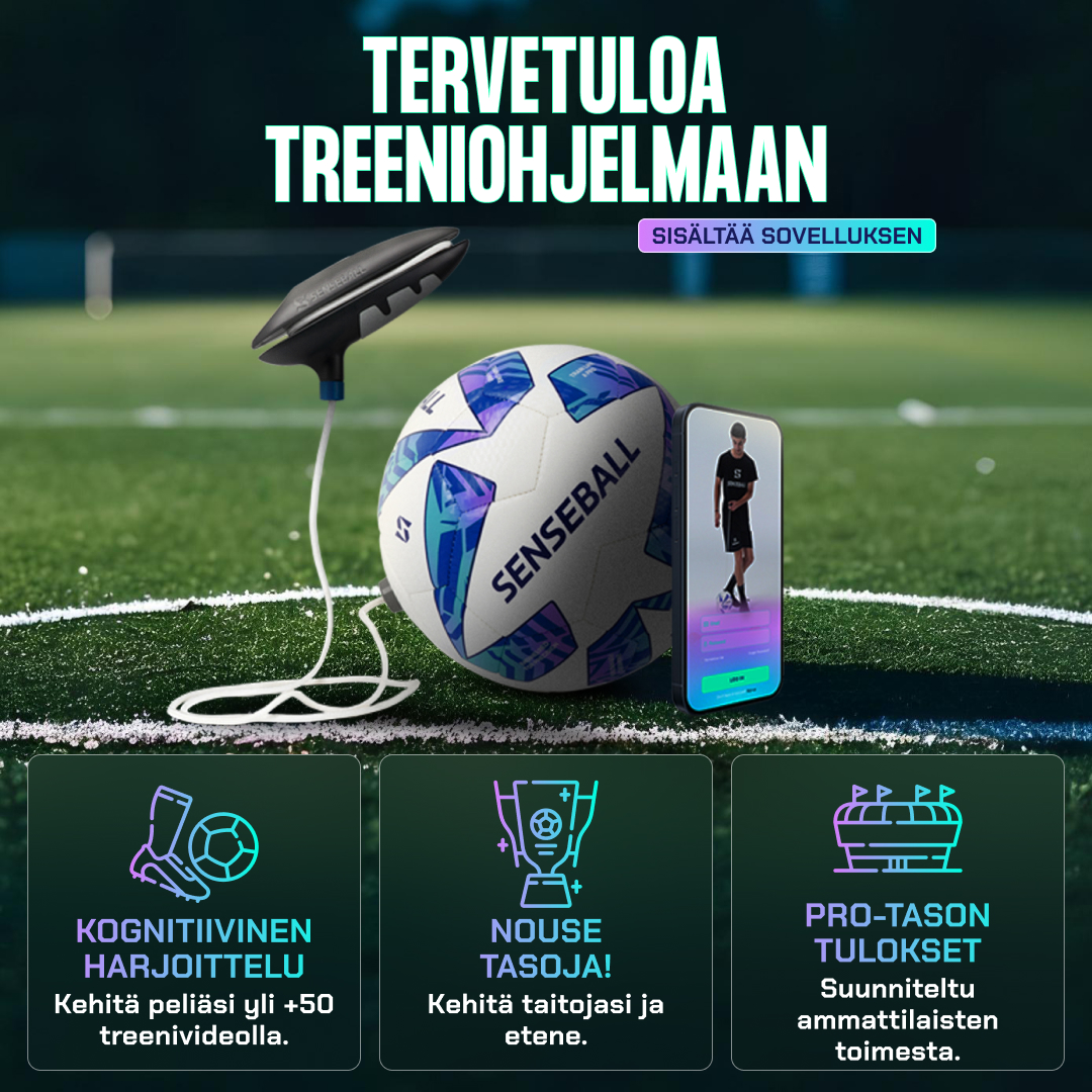 SenseBall® Fotbollsträning – Teknikboll för barn och gratis app – Bollkontroll, koordination & fotarbete – 50+ tränarvideor