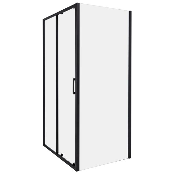 Duschväggar YORO 800 x 1000 x 1850 mm Svart