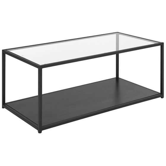 Soffbord MEDORA Glas Svart