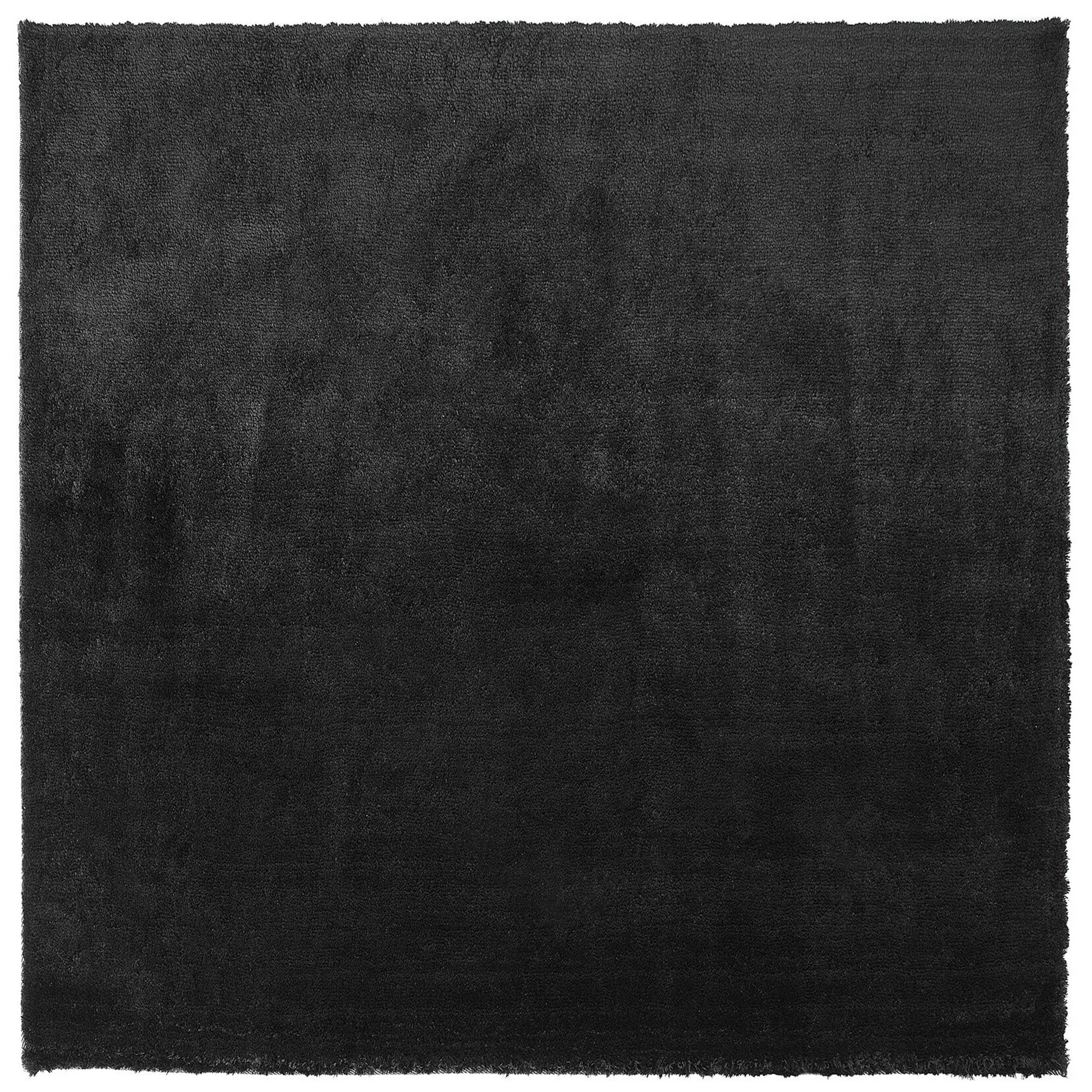 Matta med lång lugg EVREN Svart 200 x 200 cm
