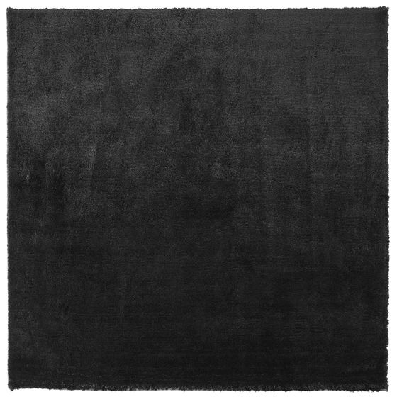 Matta med lång lugg EVREN Svart 200 x 200 cm