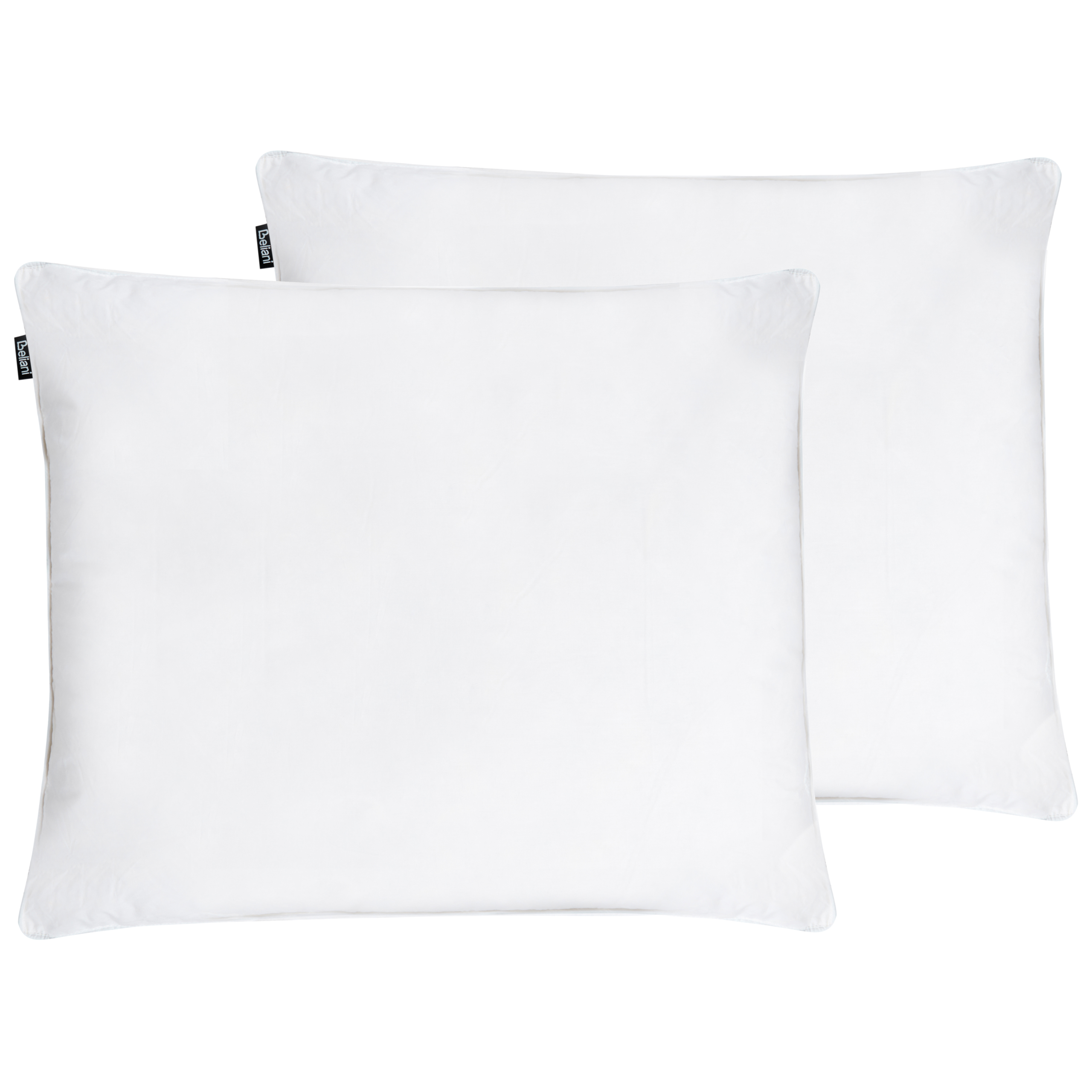 Set med 2 sovkuddar VIHREN Låg 50 x 60 cm Ankfjädrar och dun Vit