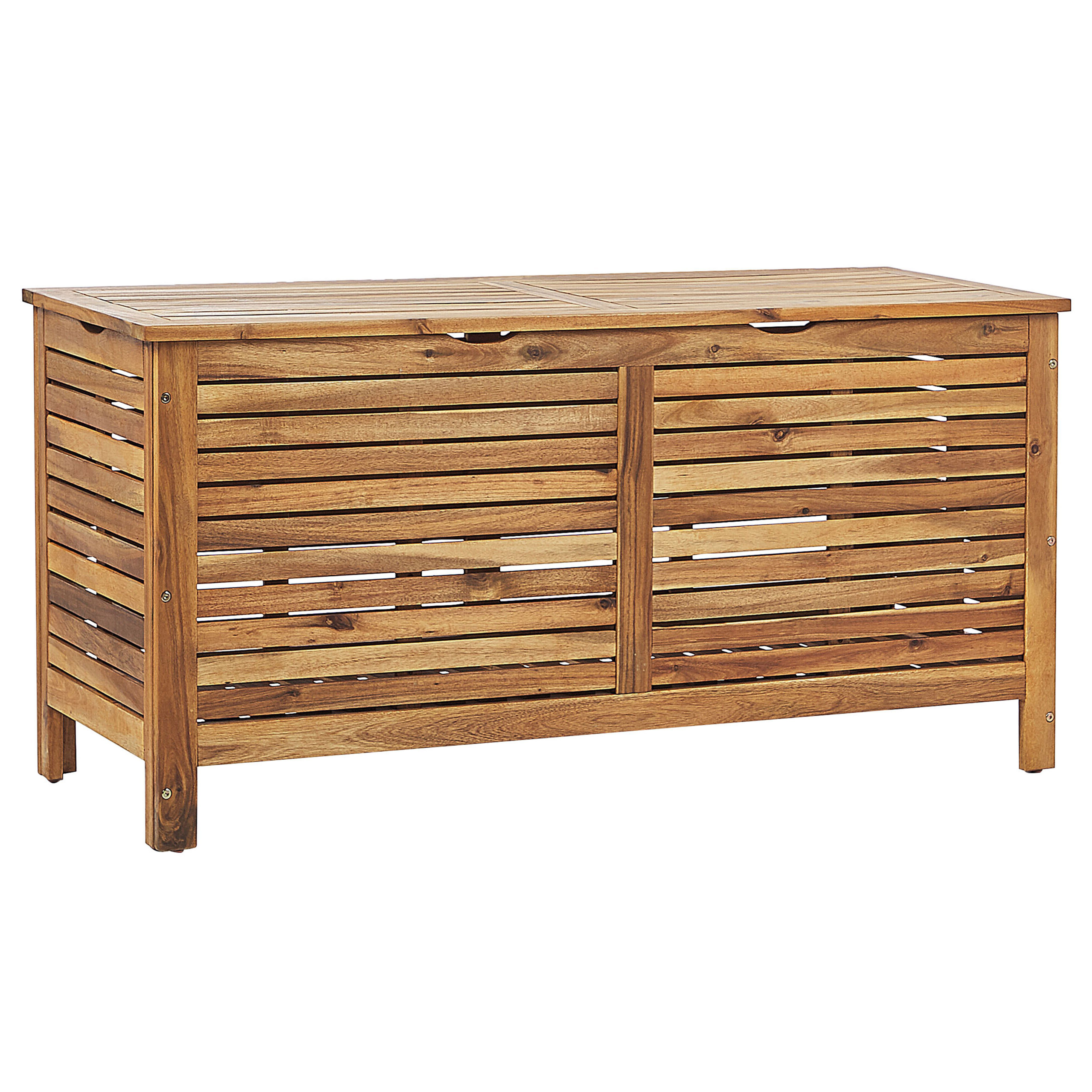 Förvaringslåda RIVIERA 130 cm 48 cm Akaciaträ Ljusbrun