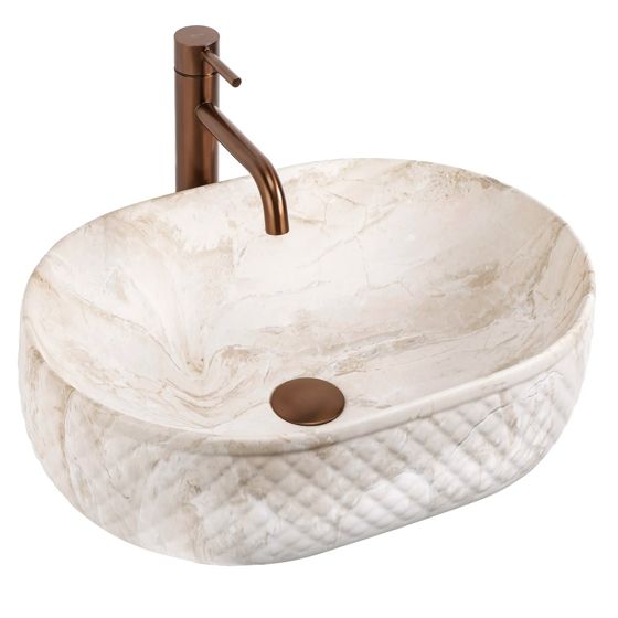 REA Bänkskål Oktawia Kallisto Beige, 50x35,5x15cm