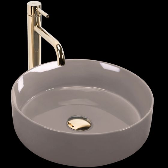 REA Bänkskål SAMI SHINY Beige, 36x36x11,5cm