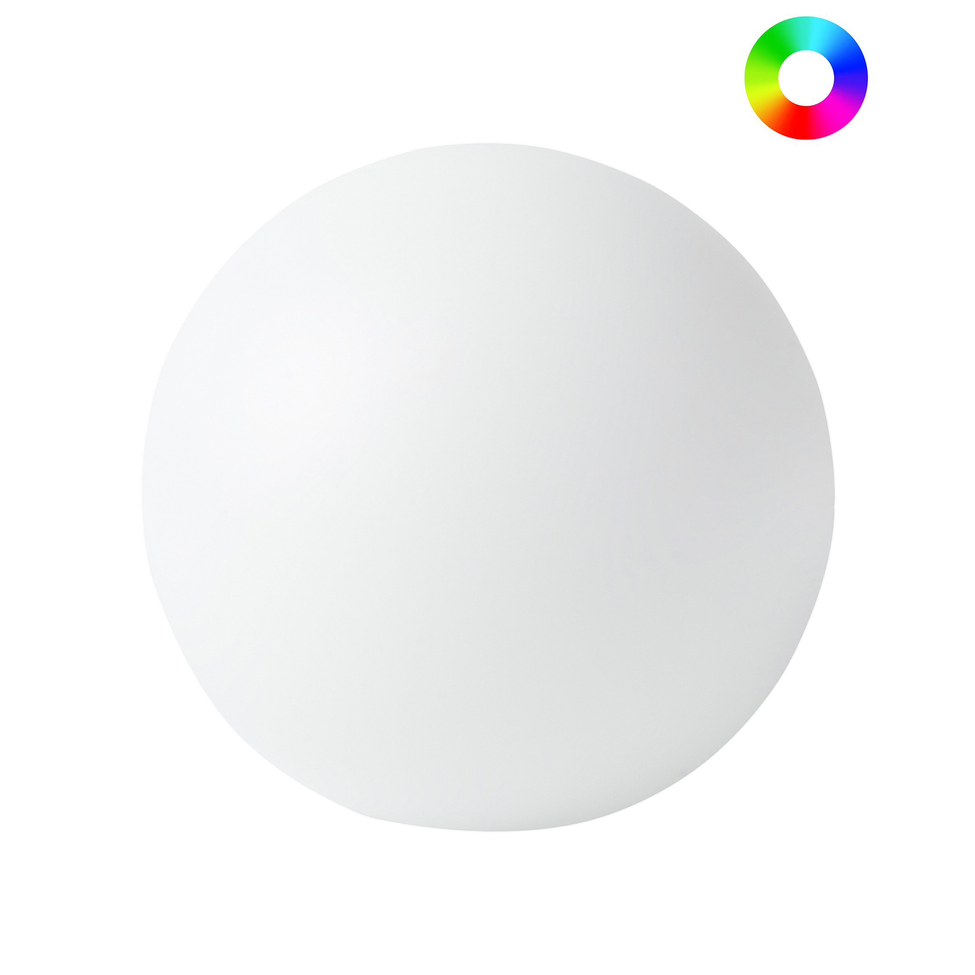LED-bollampa för utomhusbruk JOCOY med fjärrkontroll Vit