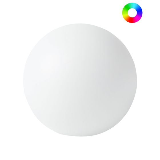 LED-bollampa för utomhusbruk JOCOY med fjärrkontroll Vit