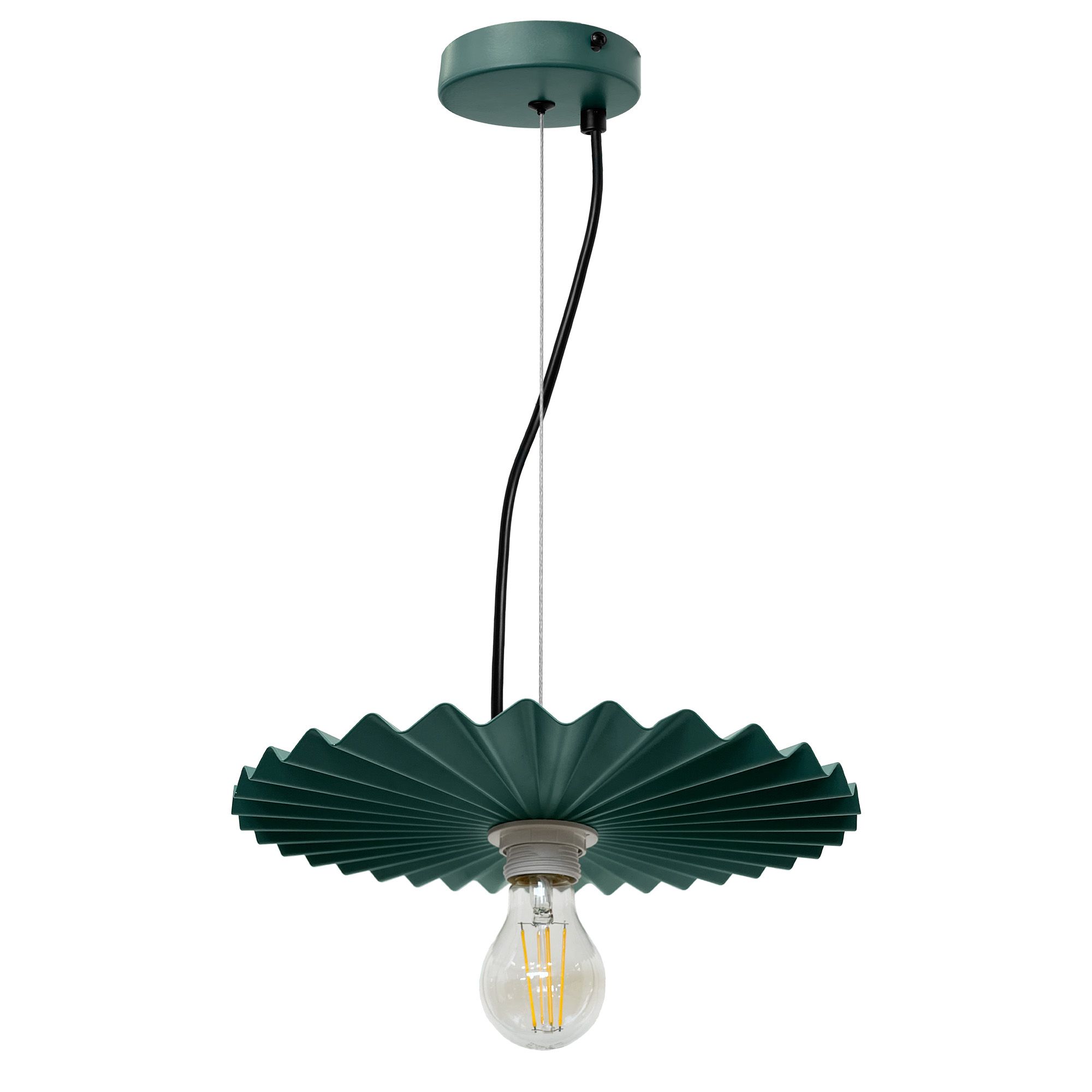TOOLIGHT hängande taklampa APP1455-1CP 30CM Grön 30x30x4cm