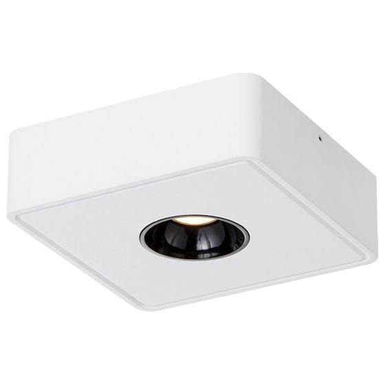 NETTLIFE LED-spotlights, vita, 7 W, varmvit, modern takspotlight, platt och fyrkantig spotlight för hall, kök