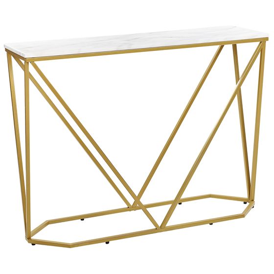 Konsolbord HAZEN Marmor/ Guld