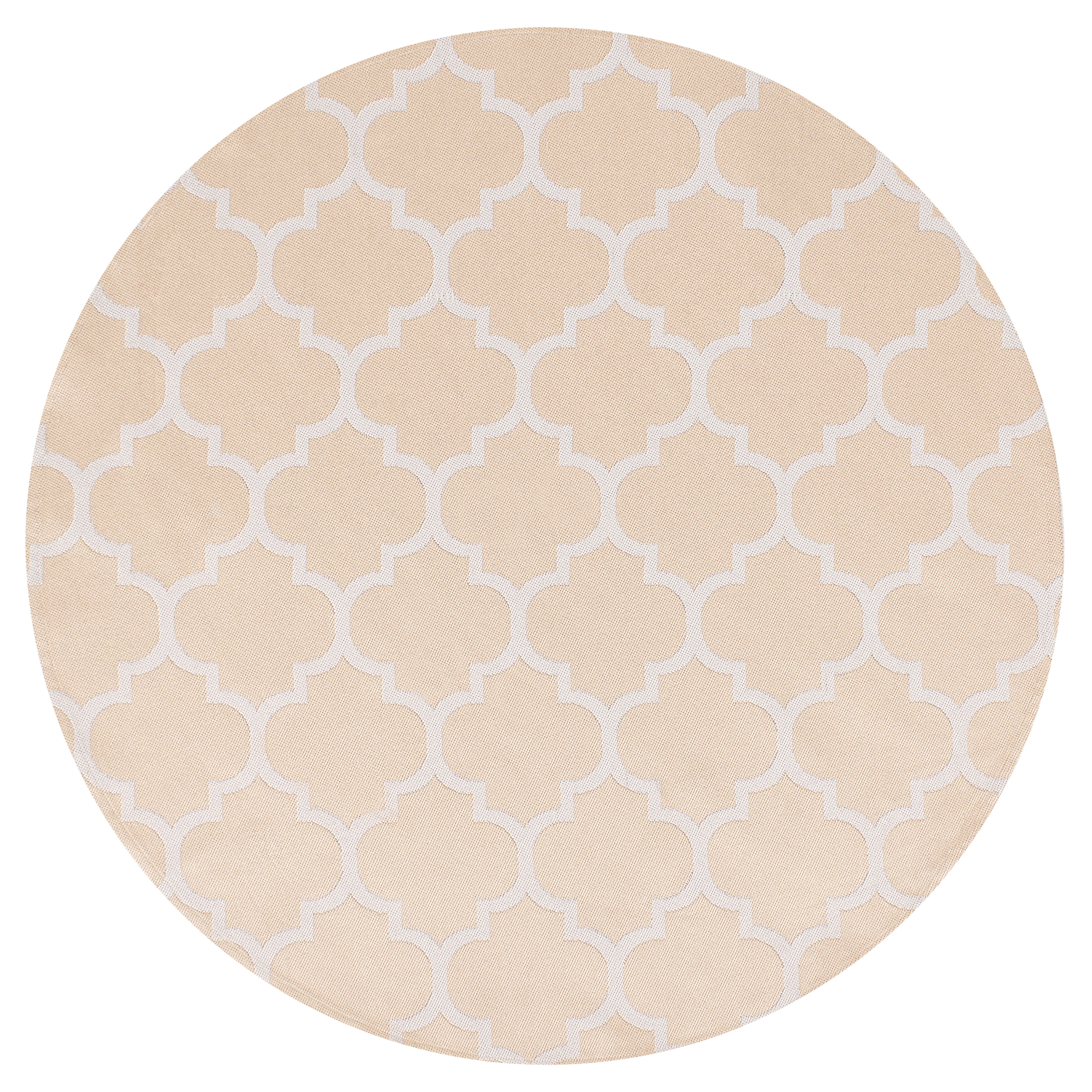 Utomhusmatta MOSORE Beige ø 120 cm