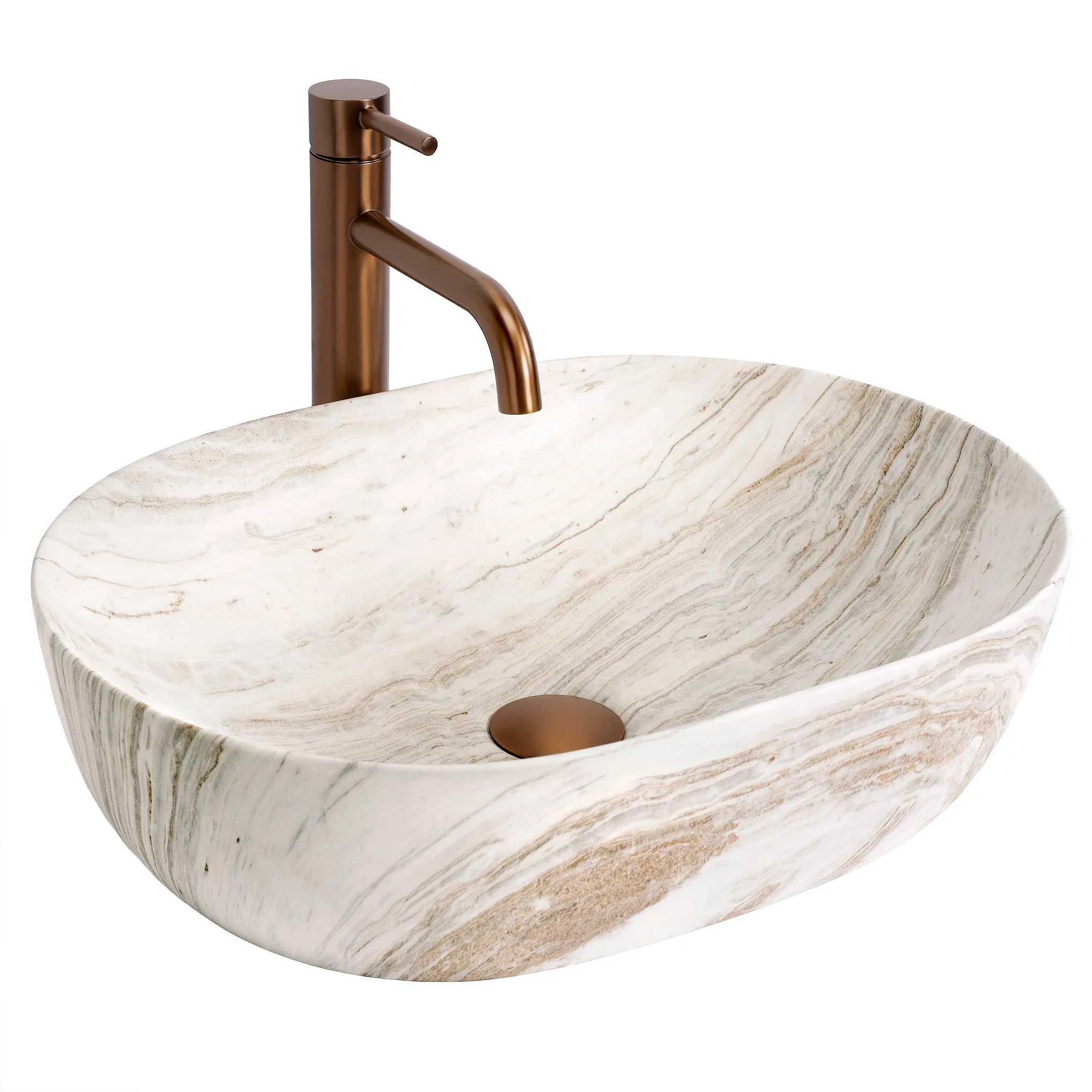 REA Bänkskål Amelia 48 Saturn Beige, 48x34,5x13,5cm