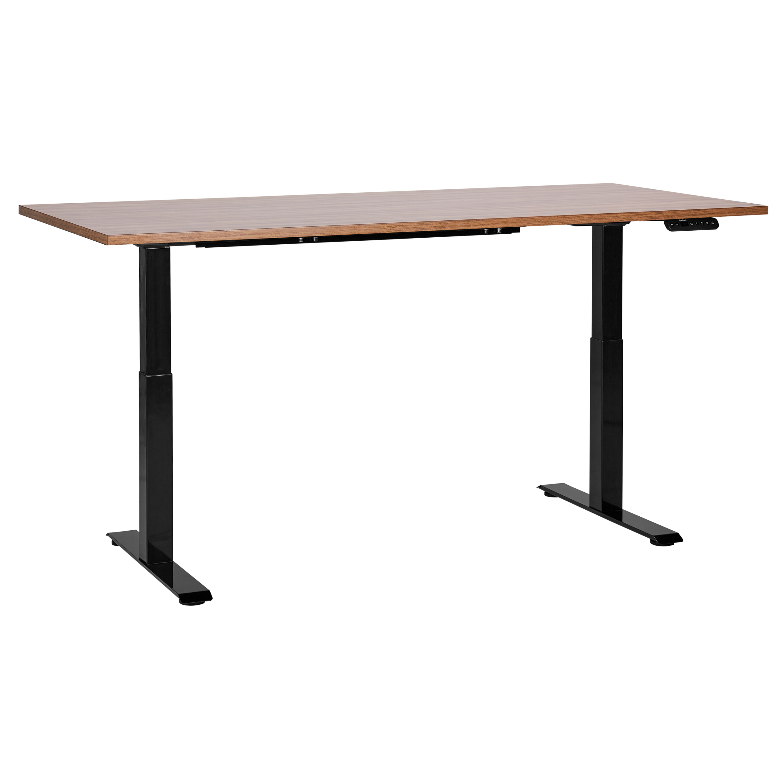 Elektriskt höj- och sänkbart skrivbord DESTINES 160 cm 72 cm Brun/ Svart