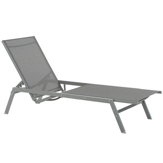 Solstol VERNAZZA Metall Grå