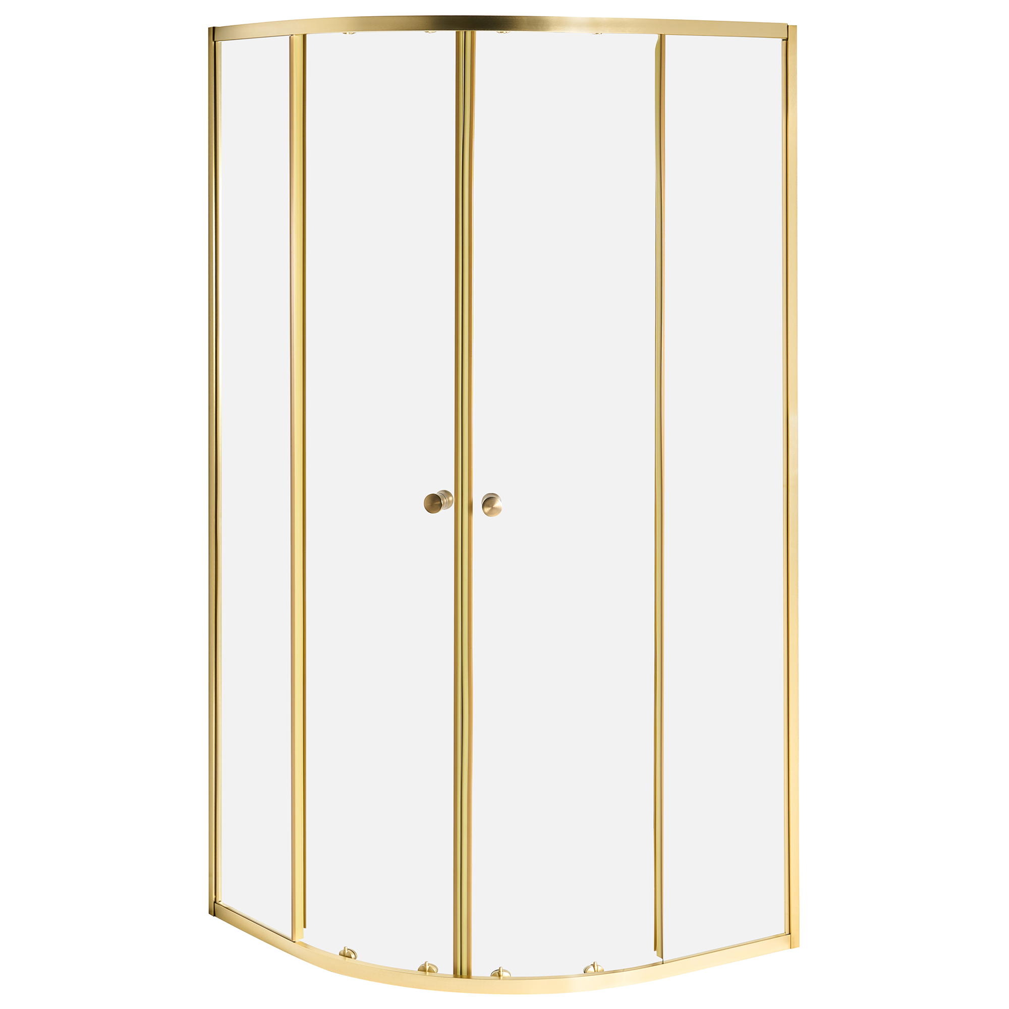 Duschväggar ONELLI 900 x 900 x 1900 mm Guld
