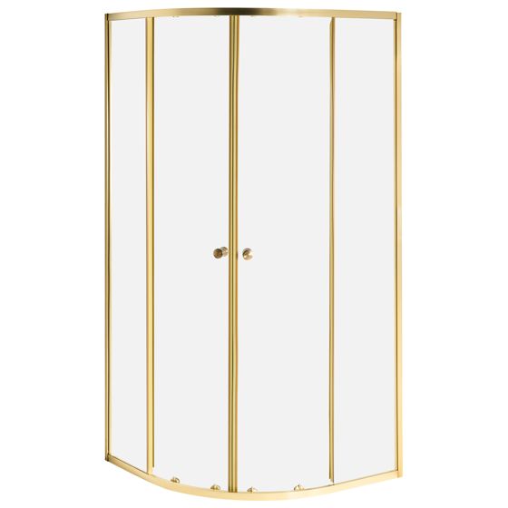 Duschväggar ONELLI 900 x 900 x 1900 mm Guld