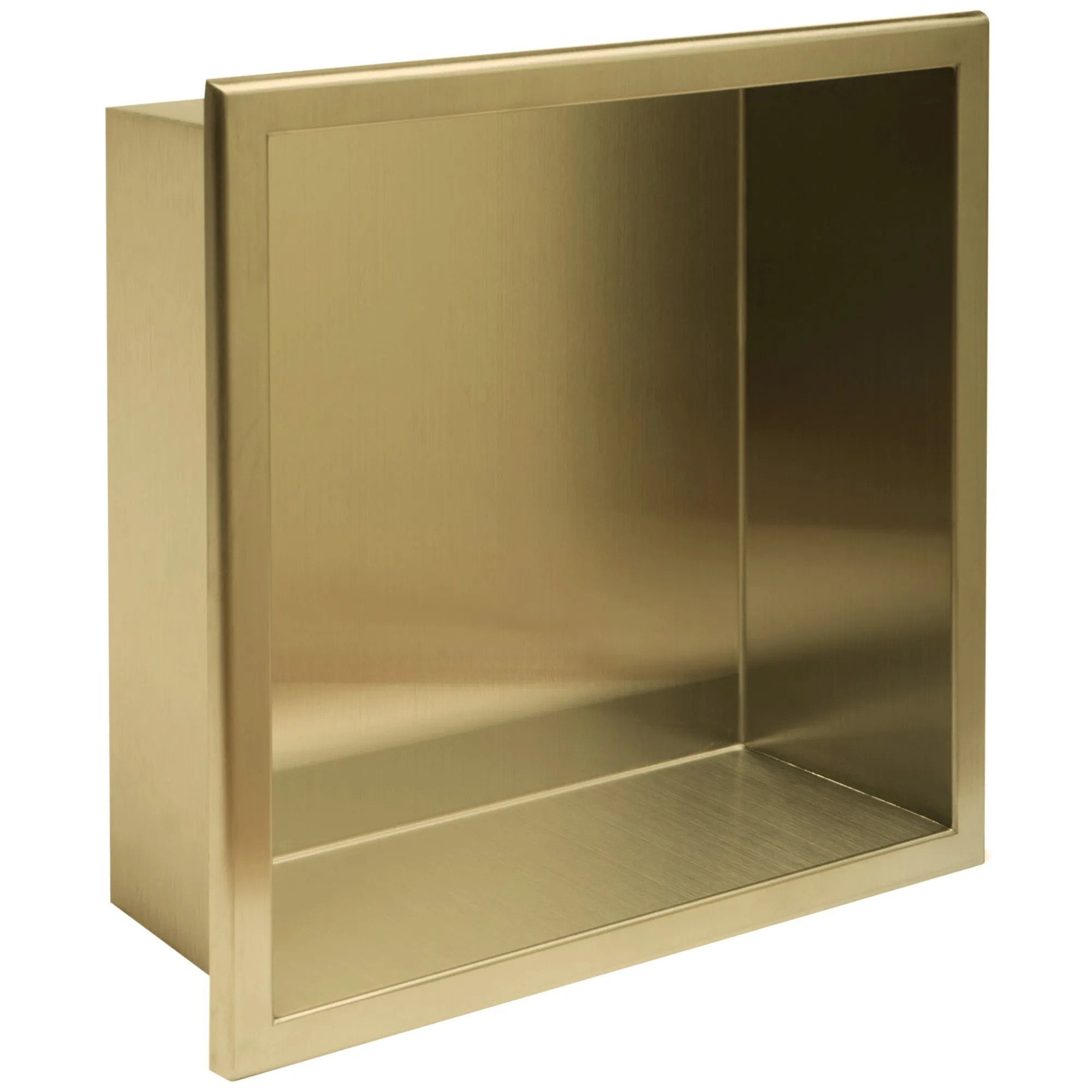 REA Inbyggd Badrumshylla 7 30x30x10 Borstat Guld, 10x30x30cm