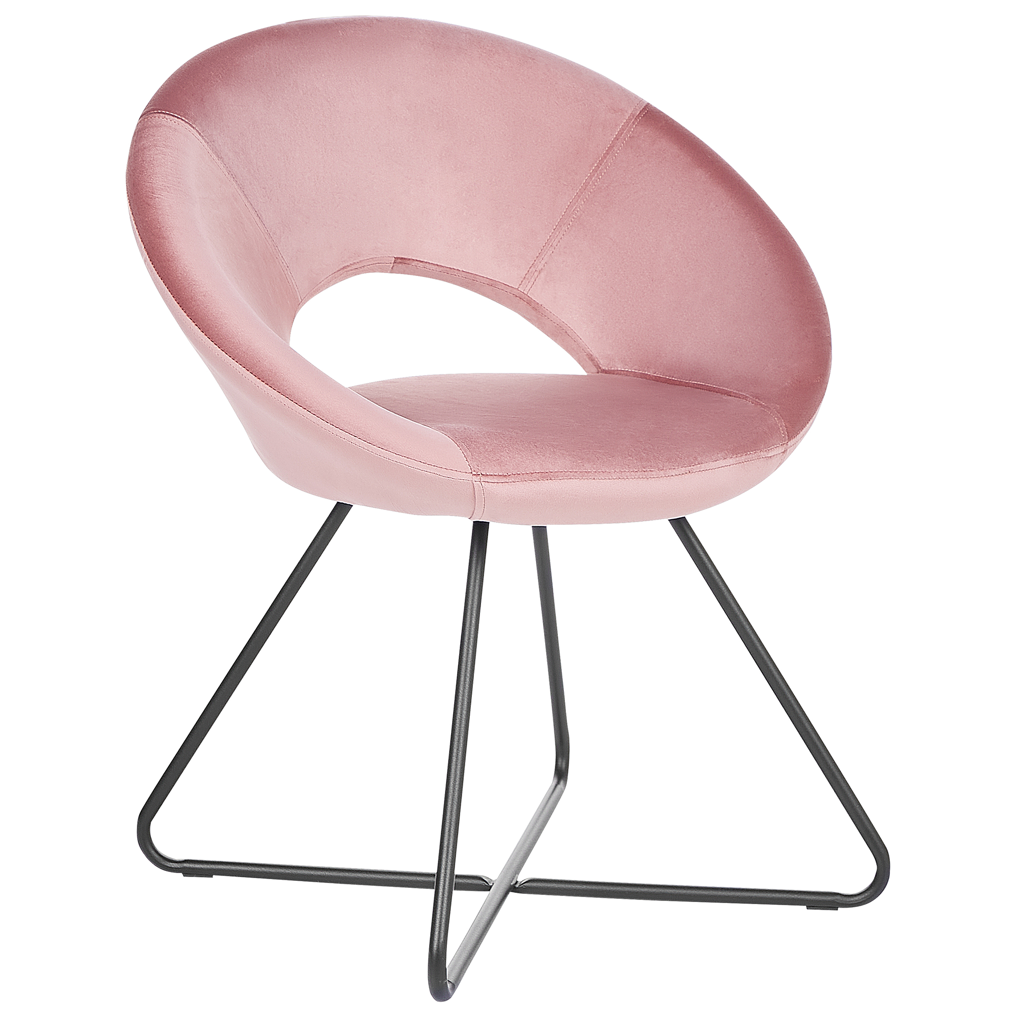 Matstol RACHEL Sammet Rosa