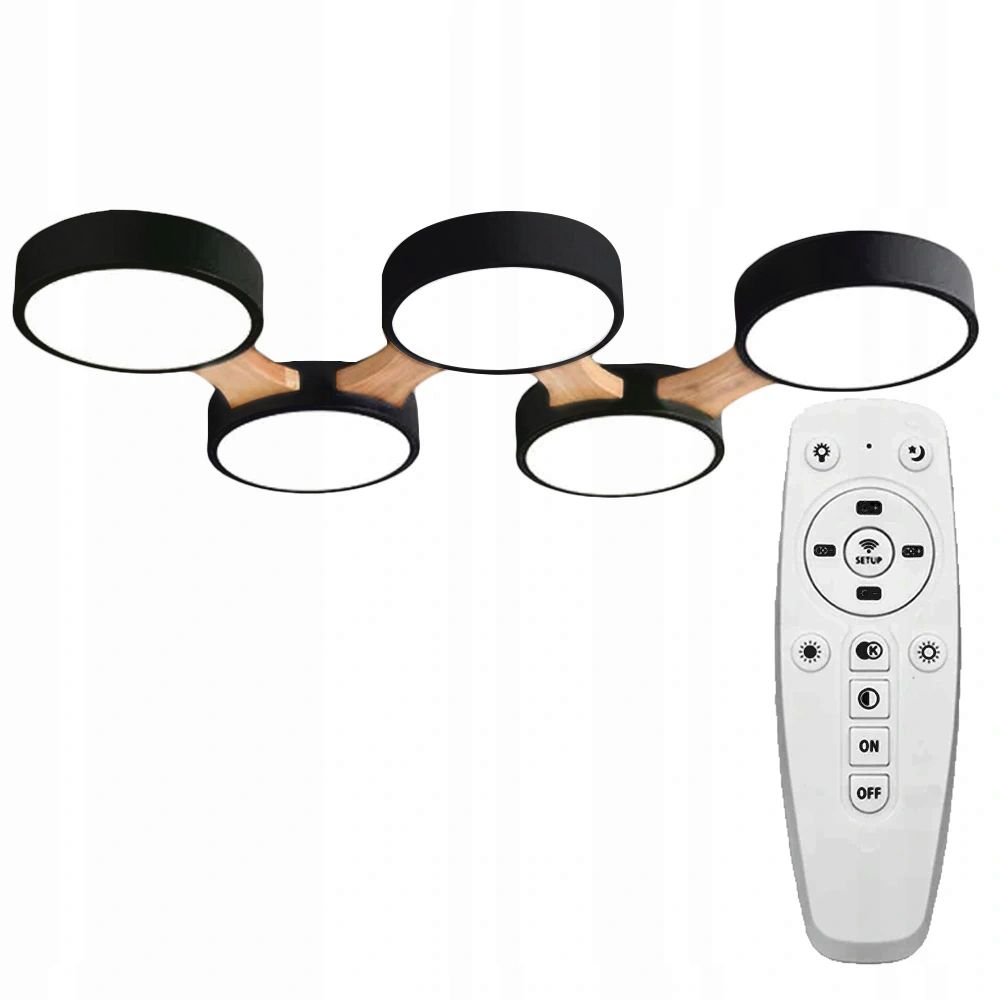 TOOLIGHT taklampa APP526-5C FLAT Svart 95x35x3,5cm