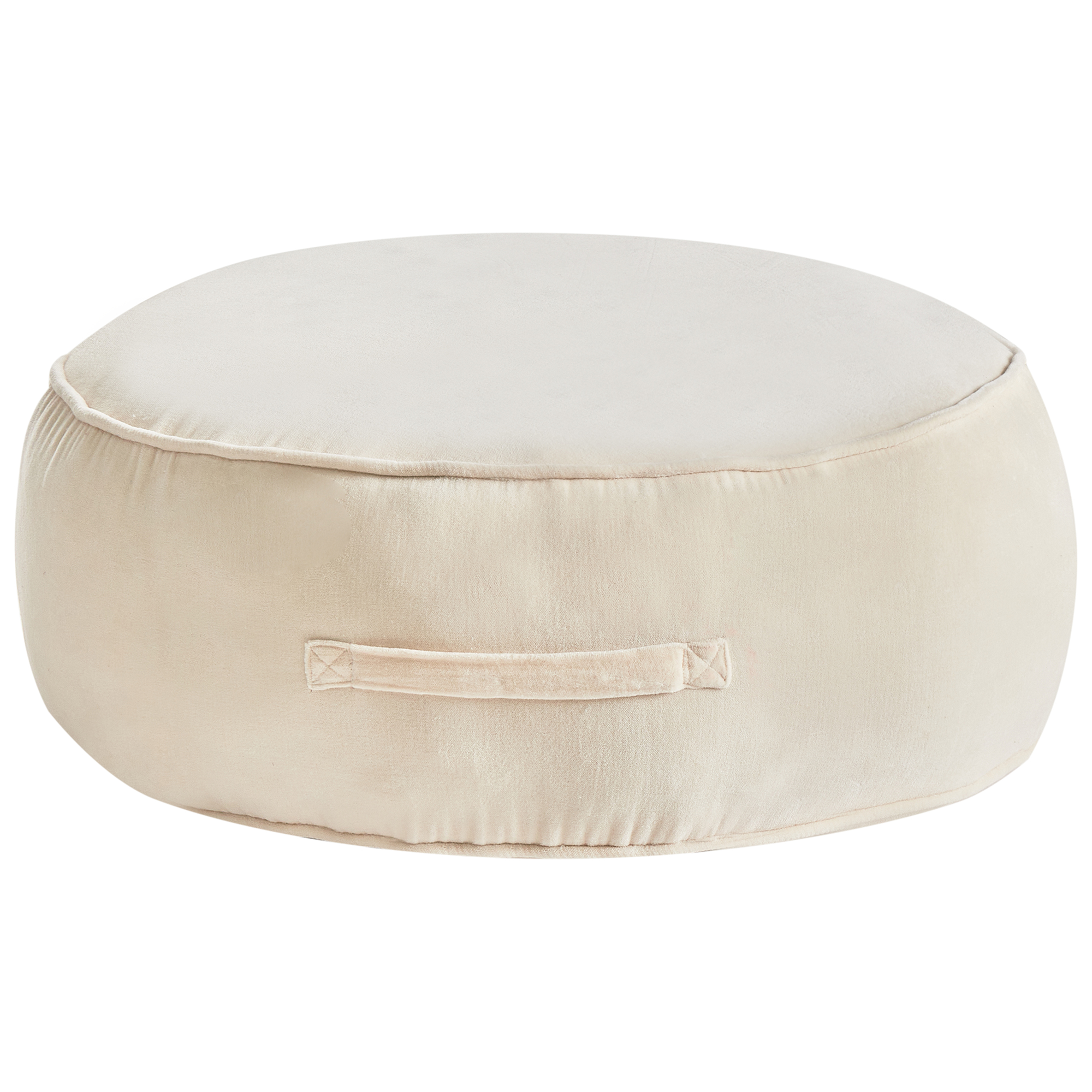 Sittpuff YULLE Sammet Ljusbeige