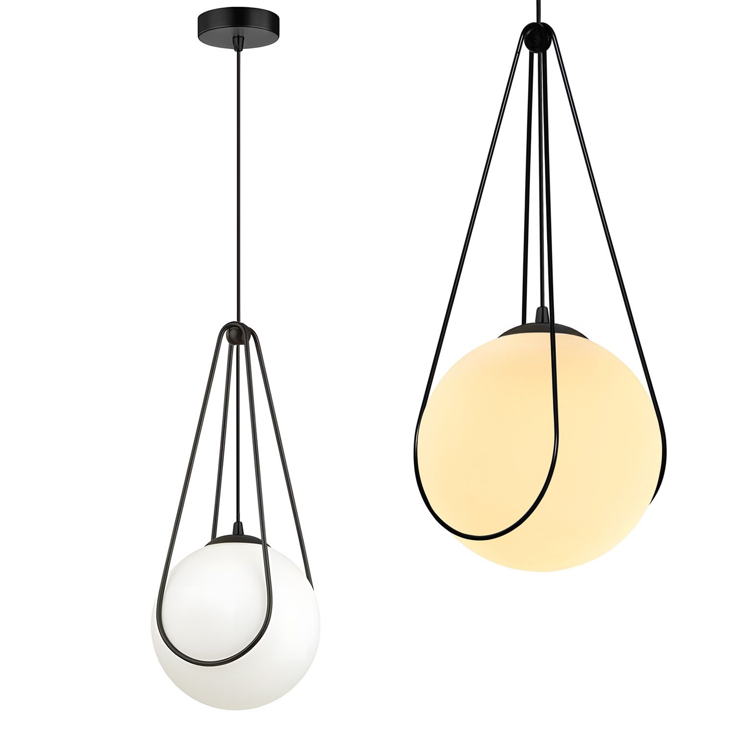 TOOLIGHT hängande taklampa APP1792-1CP Vit 20x20x90cm