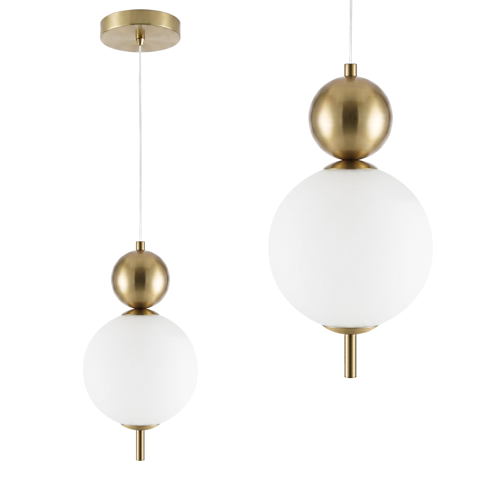 TOOLIGHT hängande taklampa LHJ115-1CP LED Borstat guld 15x15x28cm