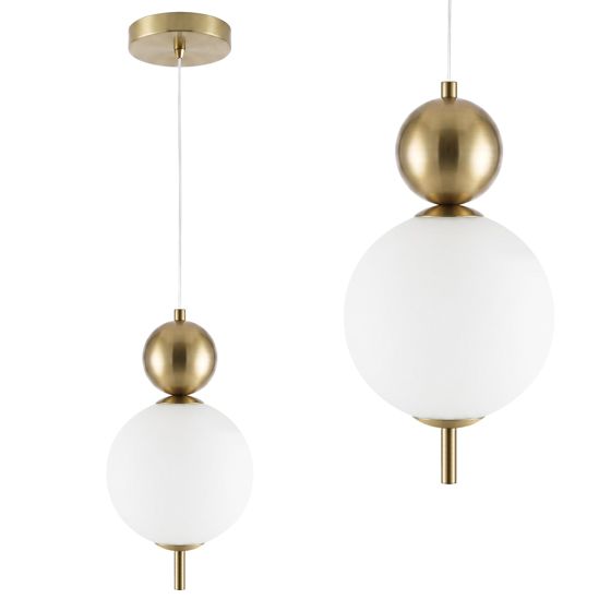 TOOLIGHT hängande taklampa LHJ115-1CP LED Borstat guld 15x15x28cm