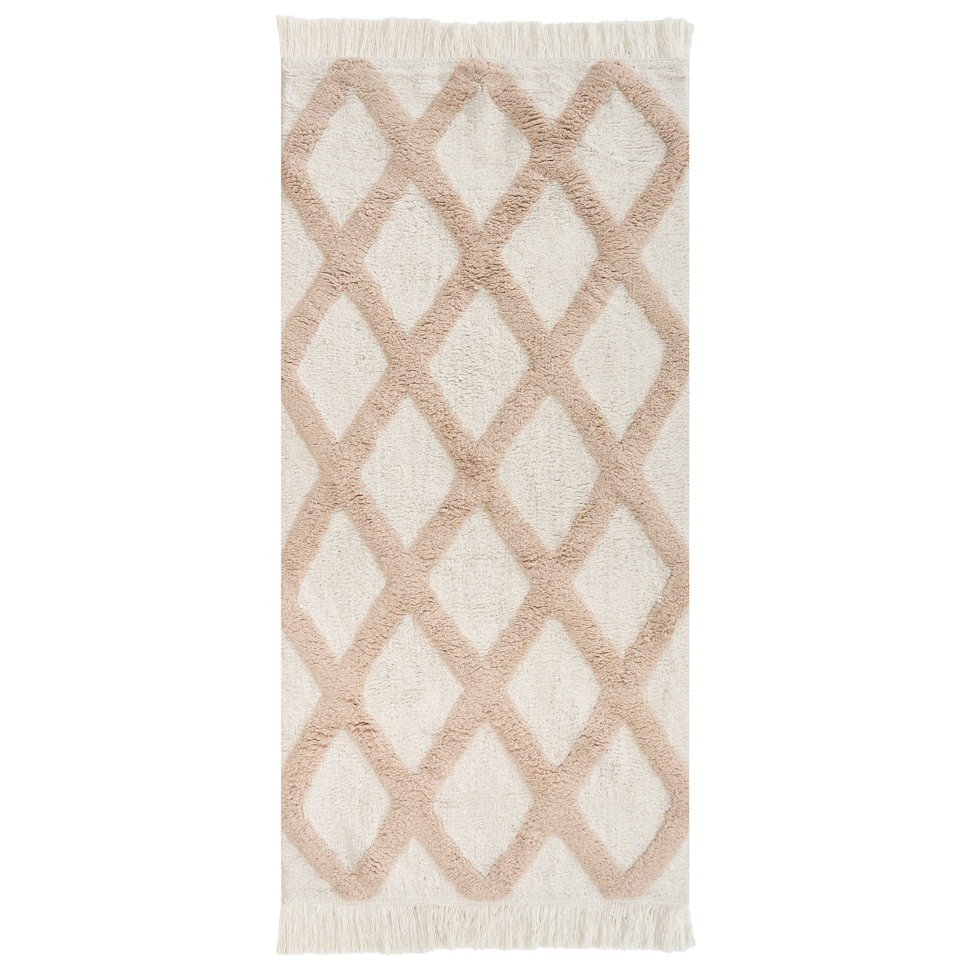 Barnmatta PUNSARI Beige 55 x 120 cm Bomull