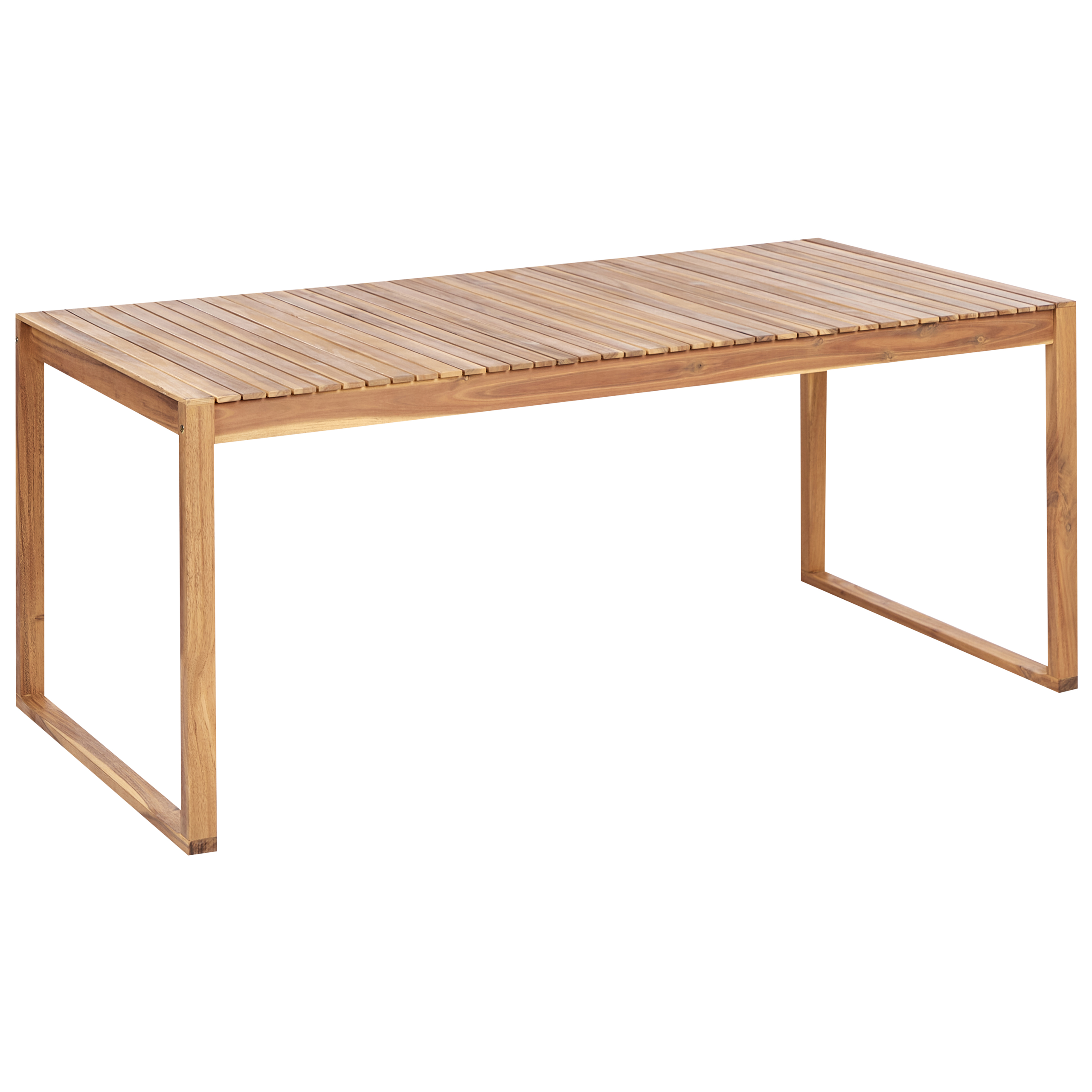 Trädgårdsmatbord SASSARI II 180 cm 90 cm Certifierat akaciaträ Ljusbrun