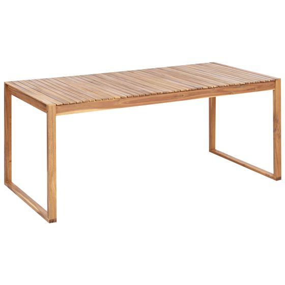 Trädgårdsmatbord SASSARI II 180 cm 90 cm Certifierat akaciaträ Ljusbrun
