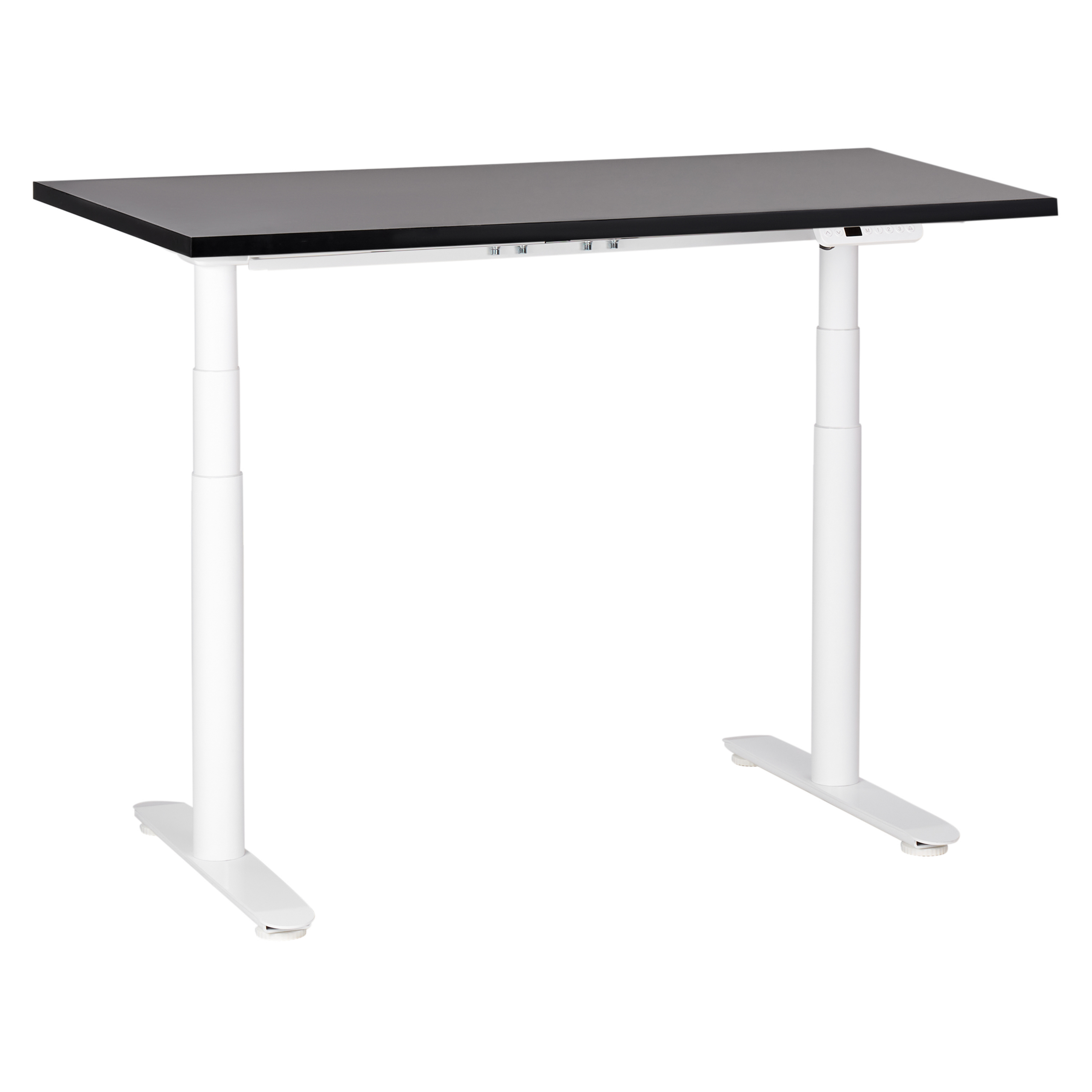 Elektriskt höj- och sänkbart skrivbord DESTINAS 120 cm 72 cm Svart/ Vit