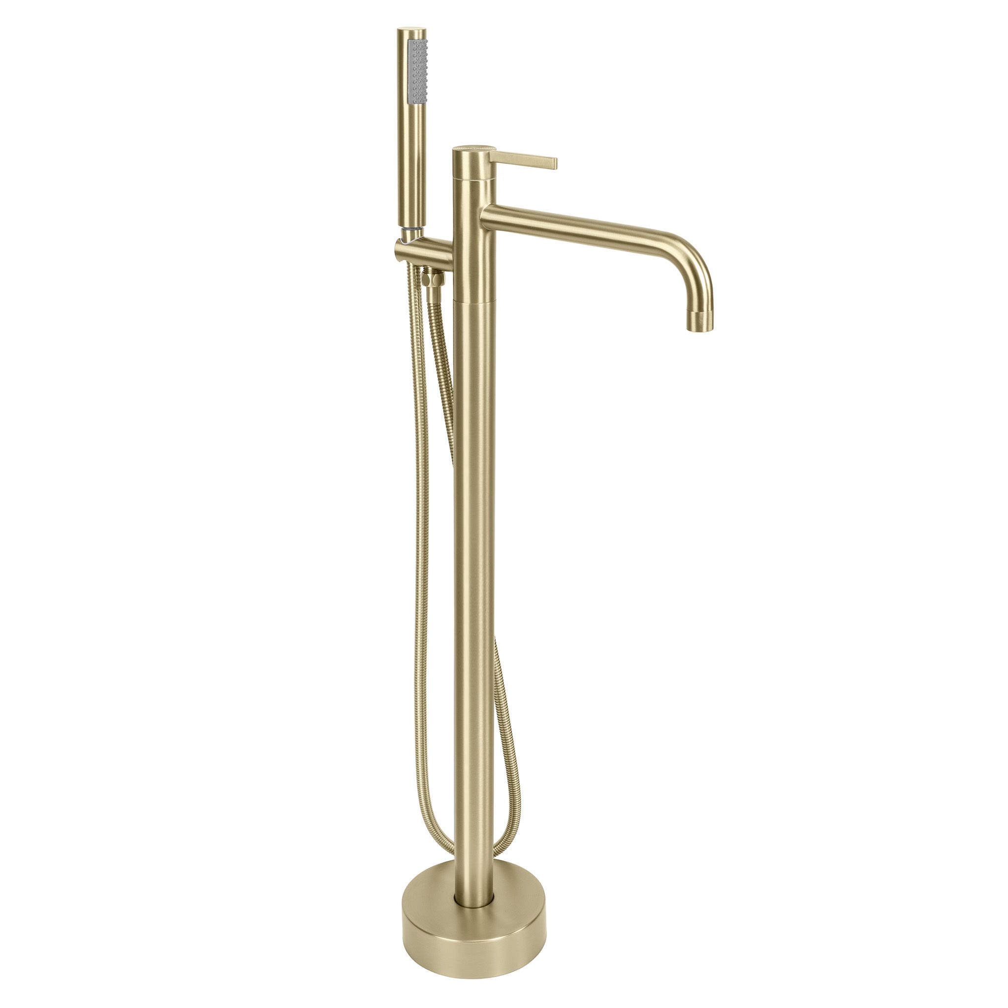 REA golvmonterad badkarsblandare Foster , Borstat guld, 30,5x16x97,5cm
