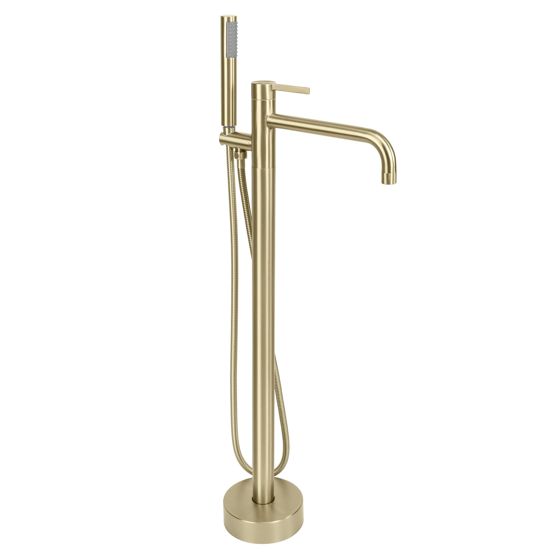 REA golvmonterad badkarsblandare Foster , Borstat guld, 30,5x16x97,5cm