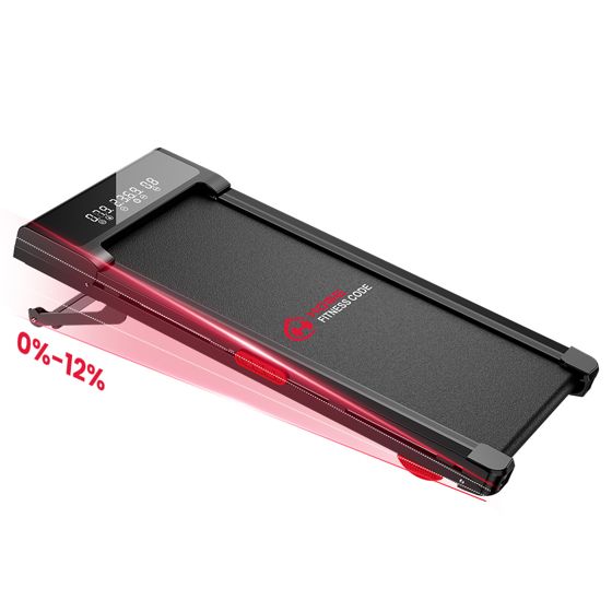 Löpband Y3 automatisk lutning 12% 2.5 HP LED inklusive skyddsmatta för stötdämpning