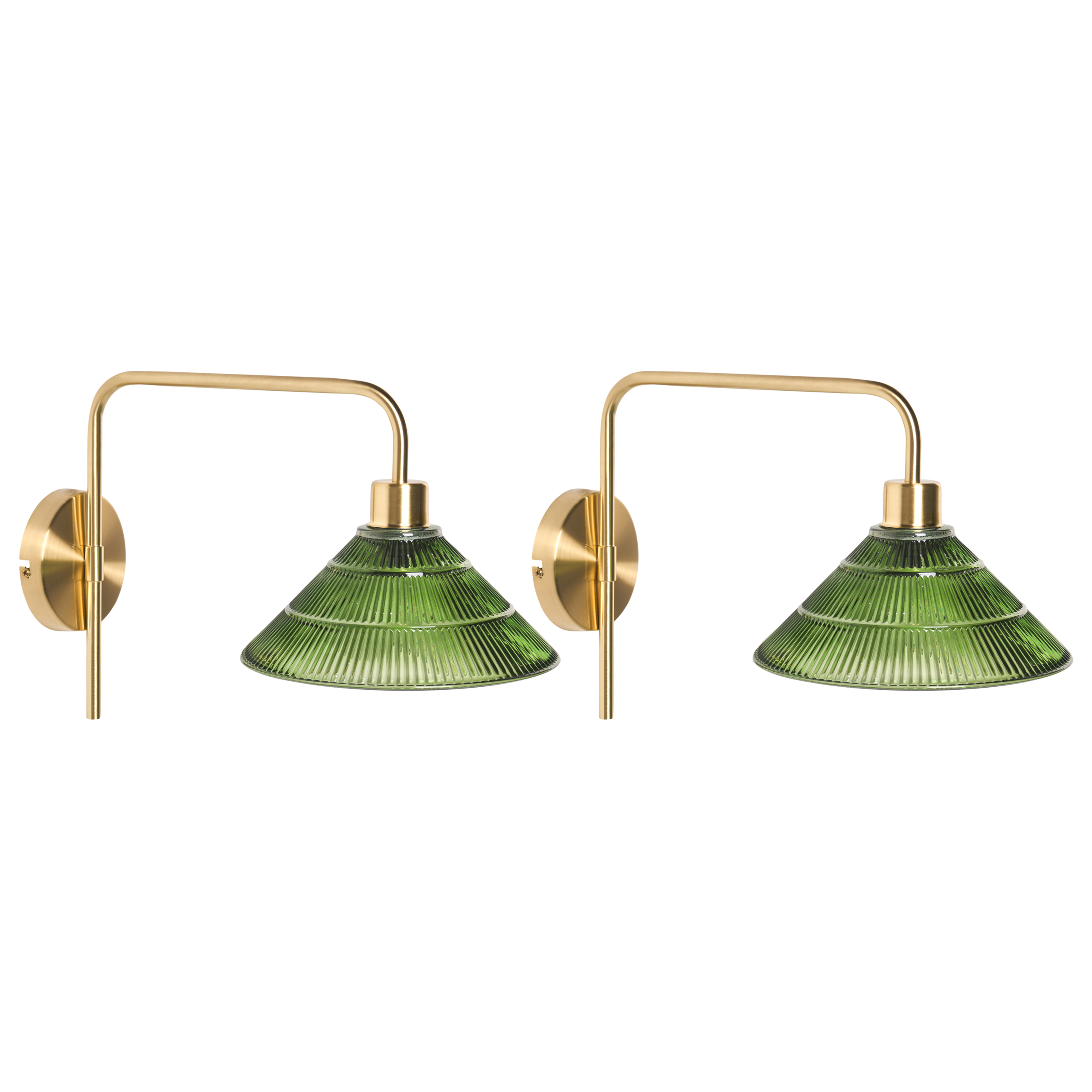 Set med 2 vägglampor SUMPUL Metall Guld