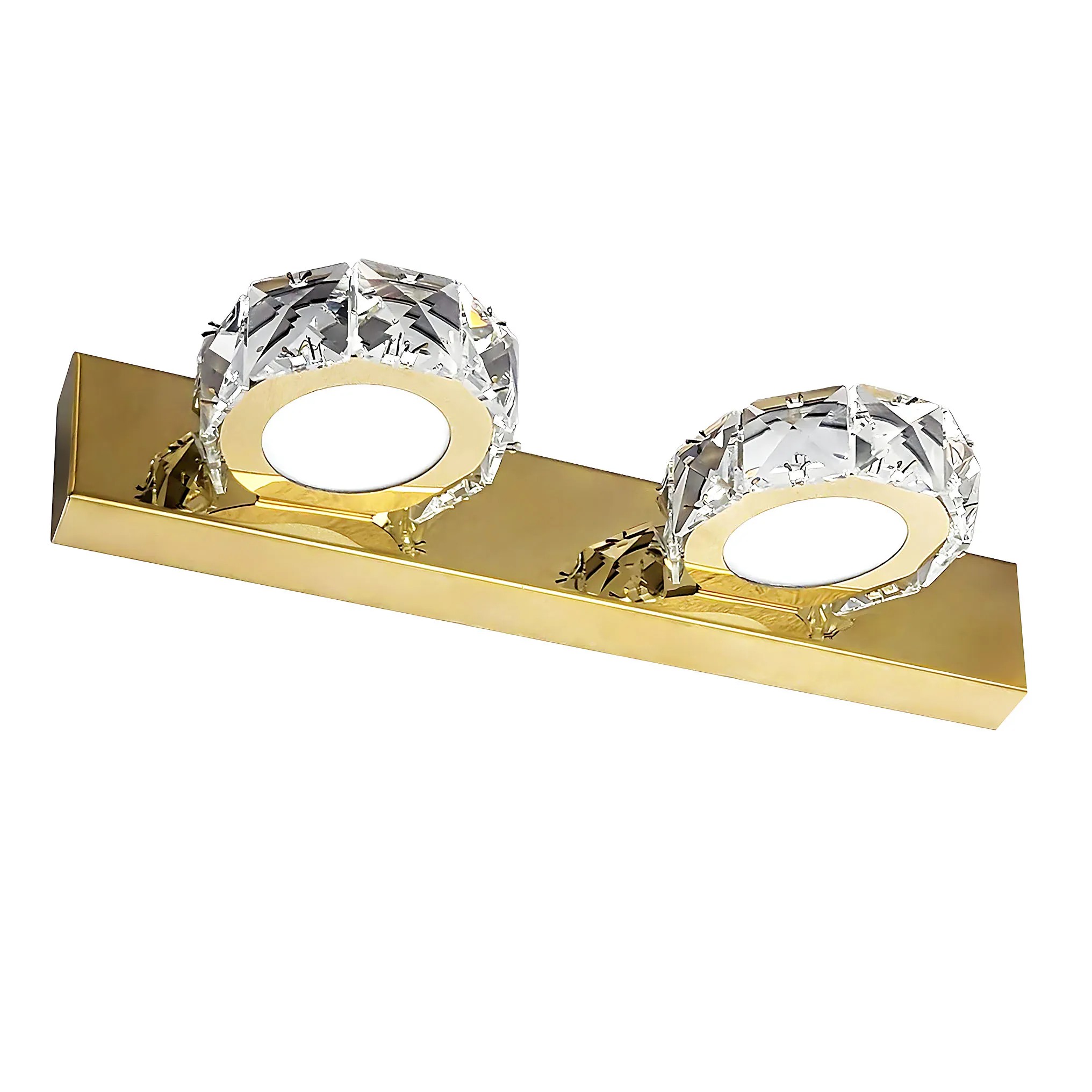 TOOLIGHT vägglampa APP1937-2W LED Guld 12x12x32cm