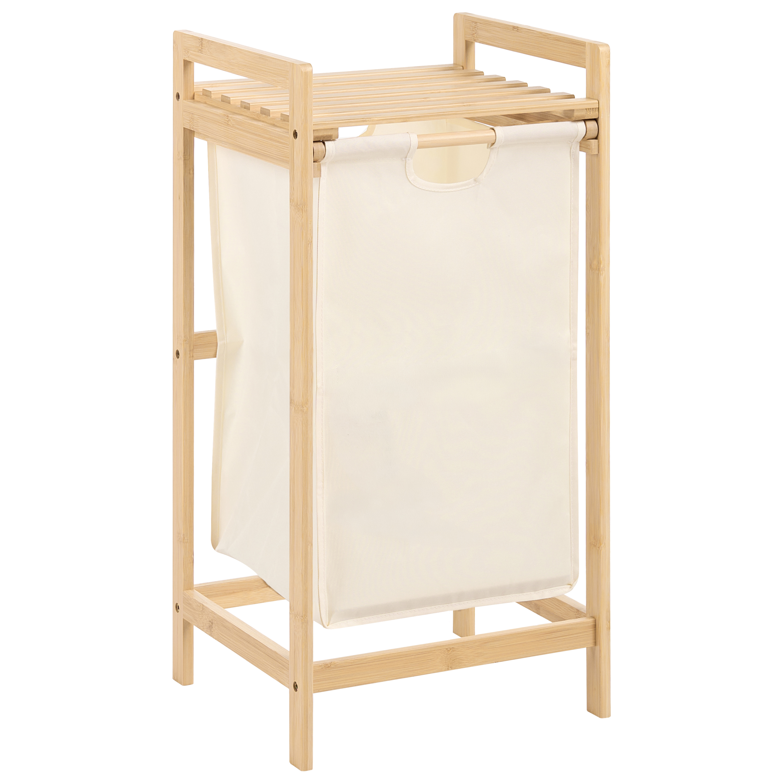 Tvättkorg TOROTAL Bambu Ljusbrun/ Beige 40 L