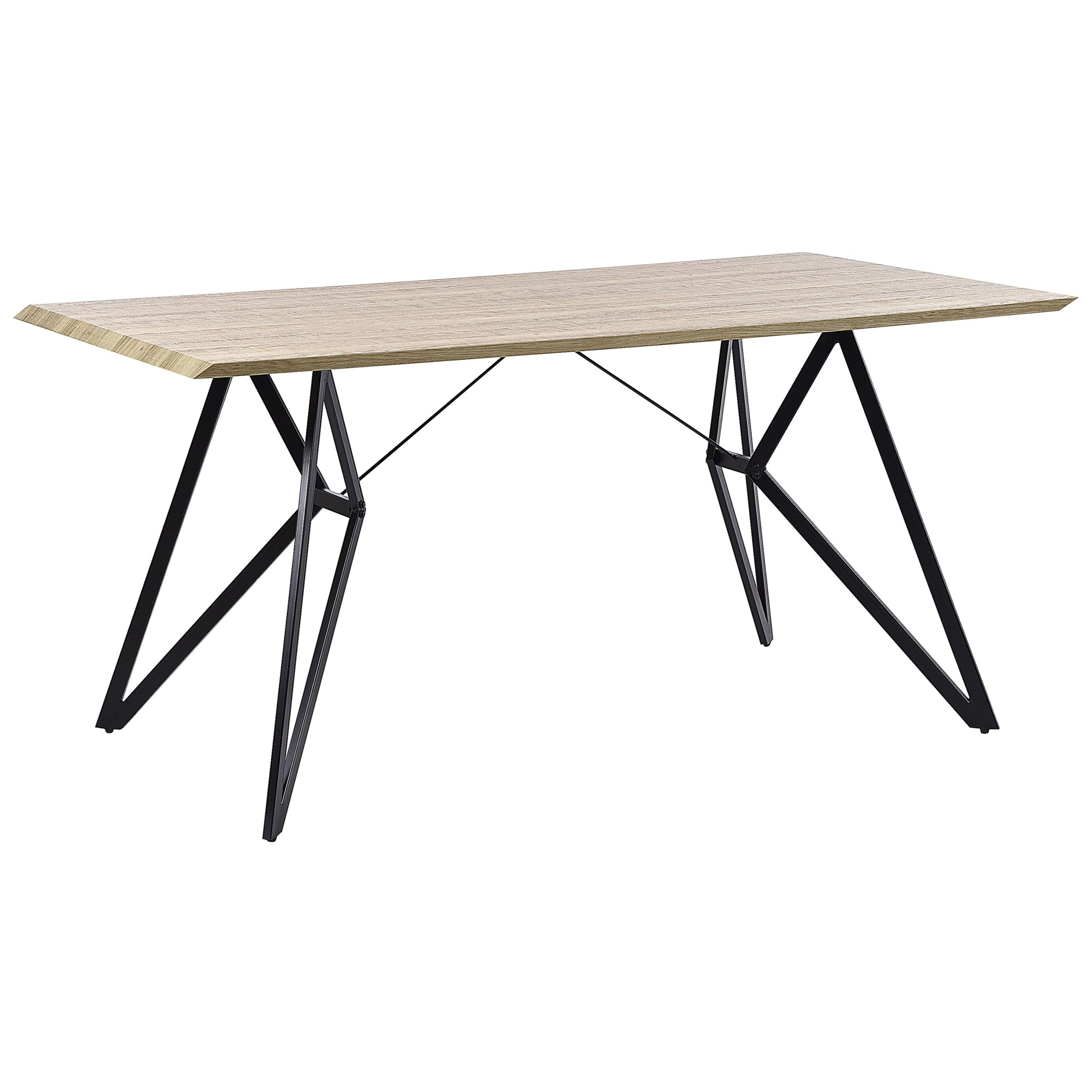 Matbord BUSCOT Ljusbrun 160 cm 90 cm